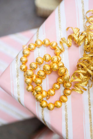 Georgia - Gold Beaded Bracelet - Glamourous Grace