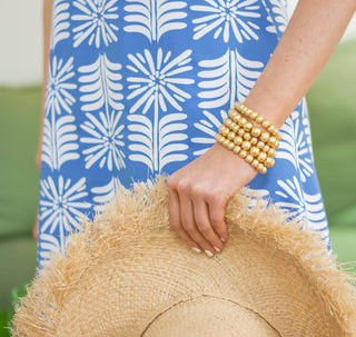 Georgia - Gold Beaded Bracelet - Glamourous Grace