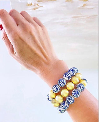 Georgia - Gold Beaded Bracelet - Glamourous Grace