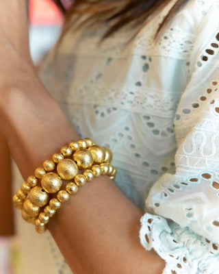 Georgia - Gold Beaded Bracelet - Glamourous Grace