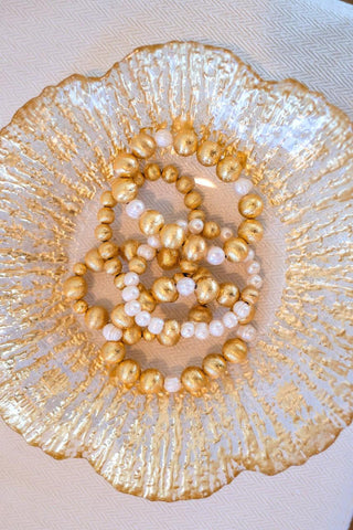 Georgia - Gold Beaded Bracelet - Glamourous Grace