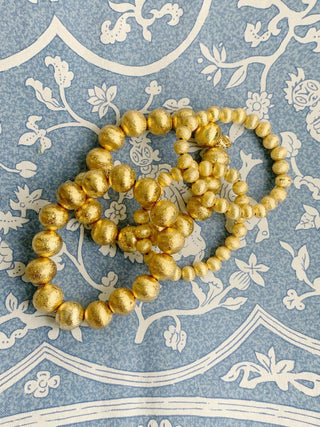 Georgia - Gold Beaded Bracelet - Glamourous Grace