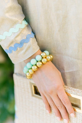 Georgia - Gold Beaded Bracelet - Glamourous Grace