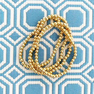 Georgia - Gold Beaded Bracelet - Glamourous Grace