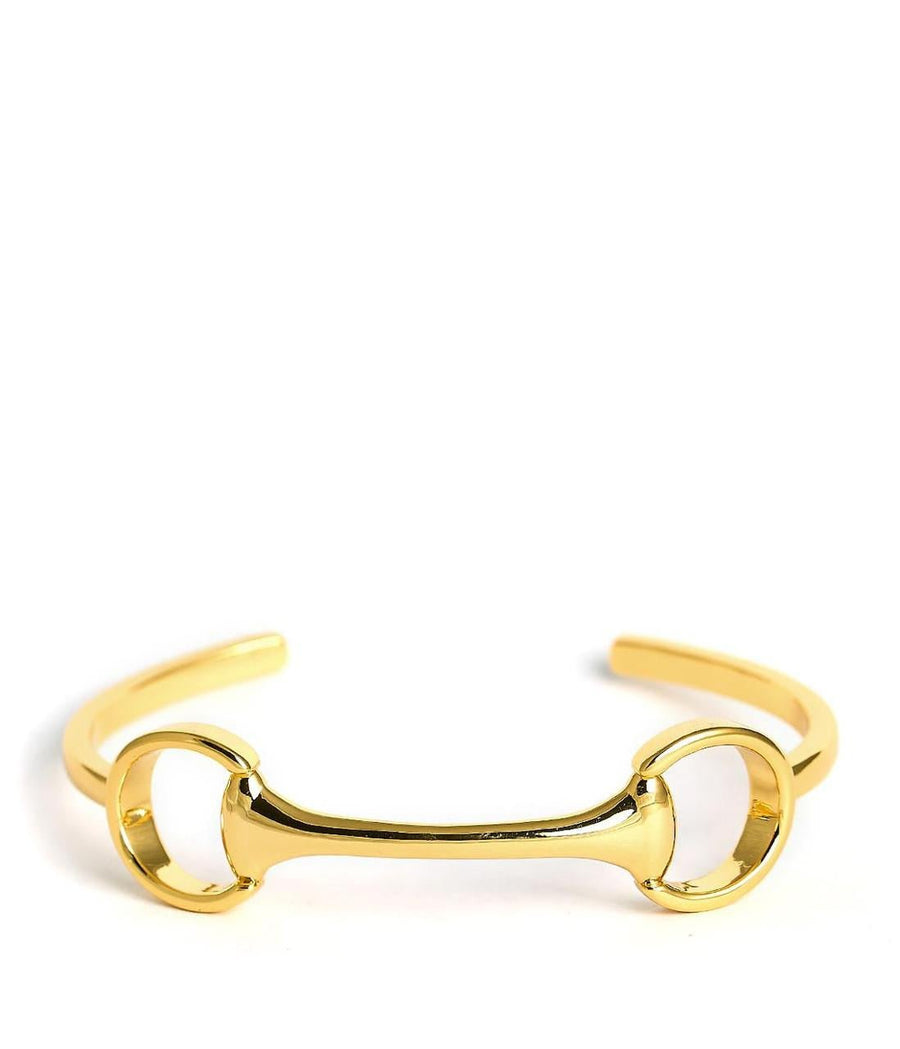 Gold Horse Bit Cuff - 18k Plated - Glamourous Grace