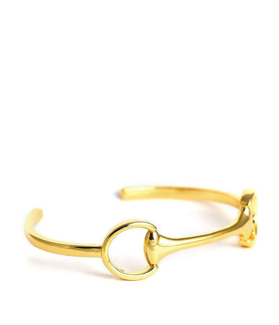 Gold Horse Bit Cuff - 18k Plated - Glamourous Grace