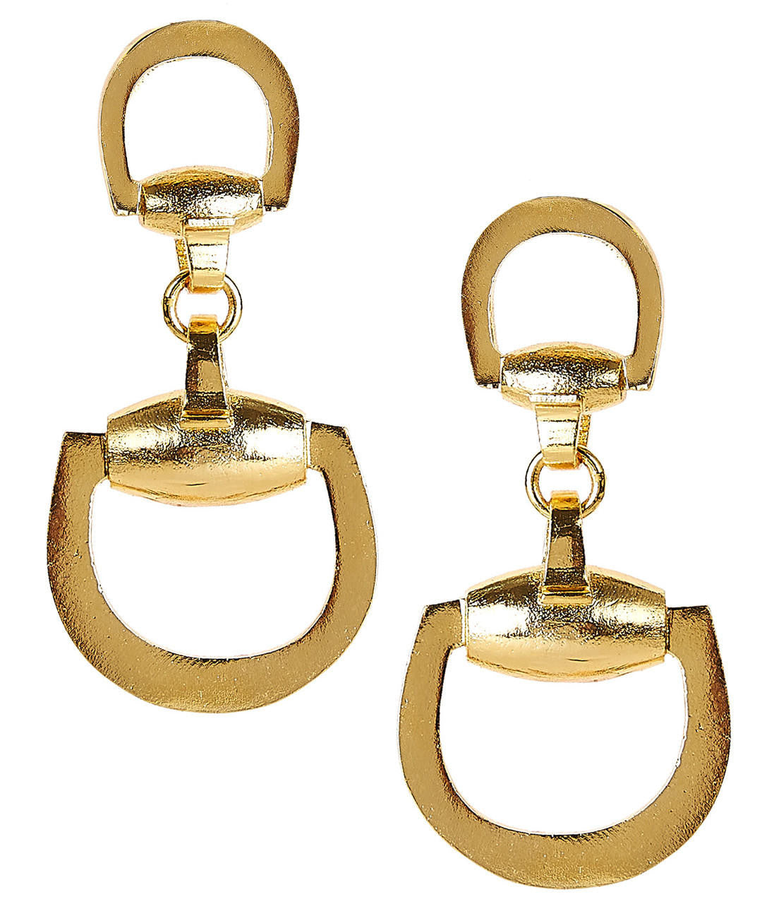 Horsebit - Gold Earrings - Glamourous Grace
