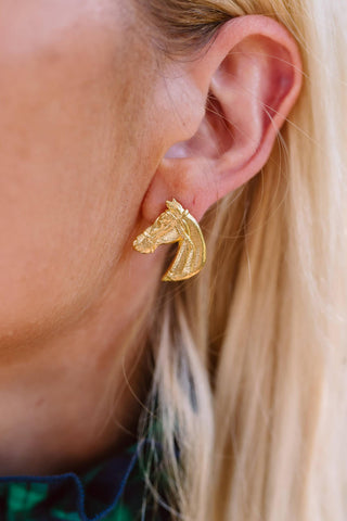 Horsehead - Stud - Gold - Glamourous Grace