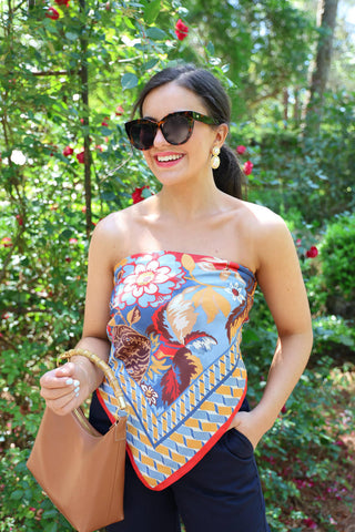 Jackie Pearl & Gold Roped Statement - Earrings - Belle of  the Ball - Glamourous Grace