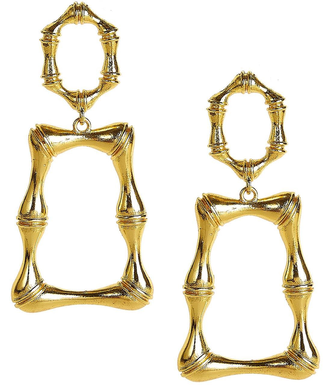 Jordan - Statement Bamboo - Earrings - Glamourous Grace