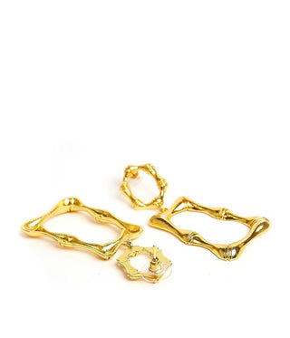 Jordan - Statement Bamboo - Earrings - Glamourous Grace