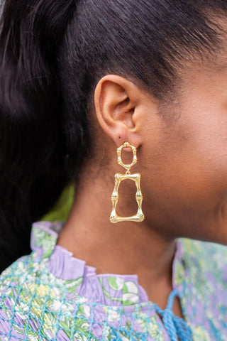 Jordan - Statement Bamboo - Earrings - Glamourous Grace