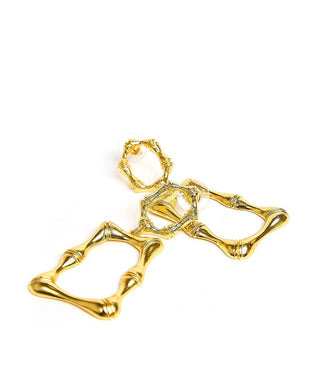 Jordan - Statement Bamboo - Earrings - Glamourous Grace