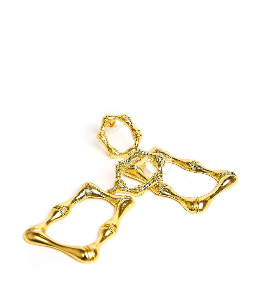 Jordan - Statement Bamboo - Earrings - Glamourous Grace