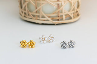 La Fleur - Metal Cluster Stud - Amy Littleson Collection - Glamourous Grace