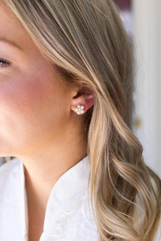 La Fleur - Metal Cluster Stud - Amy Littleson Collection - Glamourous Grace