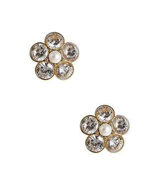 La Fleur - Rhinestone Cluster Stud - Amy Littleson Collection - - Glamourous Grace