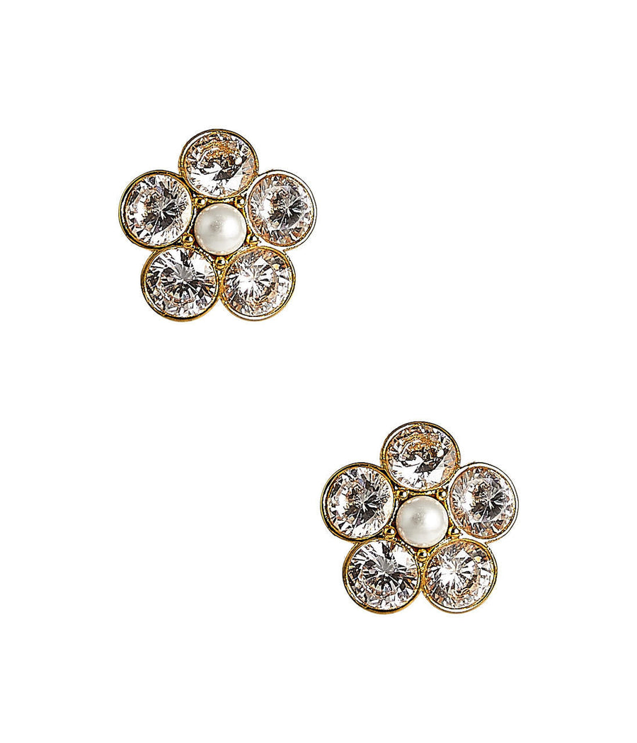 La Fleur - Rhinestone Cluster Stud - Amy Littleson Collection - Glamourous Grace