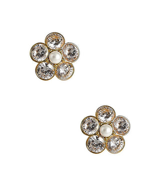La Fleur - Rhinestone Cluster Stud - Amy Littleson Collection - - Glamourous Grace