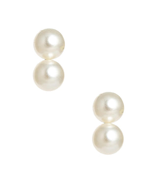 Large Belle - Double Pearl earrings - Belle of  the Ball - Glamourous Grace