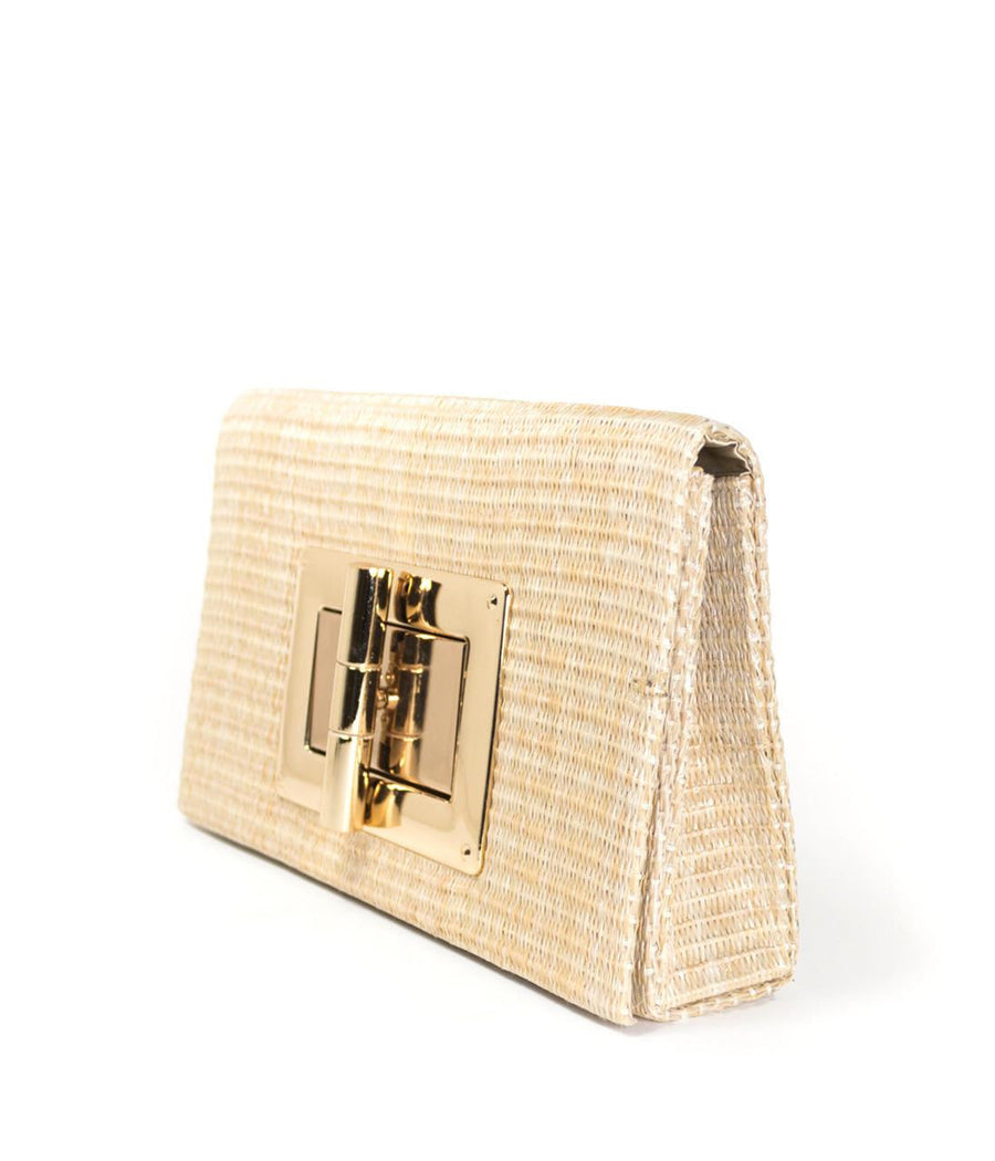 Lillian Clutch - Straw - Glamourous Grace