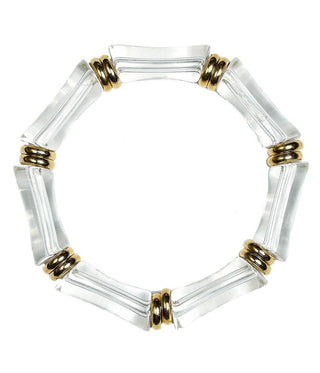 Logan - Bamboo Acrylic Bracelet - Glamourous Grace