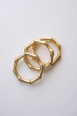 Logan - Bamboo Acrylic Bracelet - Glamourous Grace