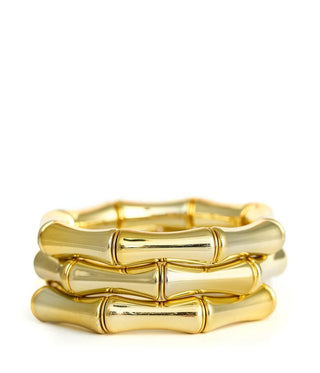 Logan - Bamboo Acrylic Bracelet - Glamourous Grace