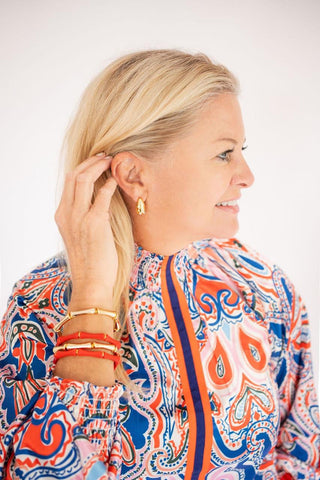 Mini Mila Hoop - Gold & Pearl Earring - Glamourous Grace