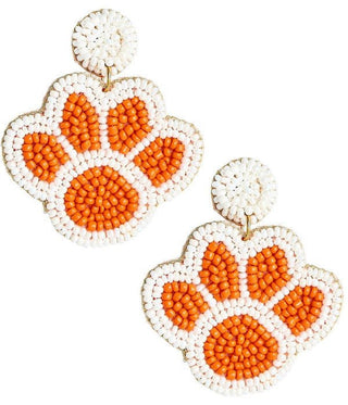 Orange Paw Print - Glamourous Grace
