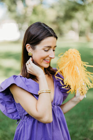 Paw Print Stud - Gold Earring - Glamourous Grace