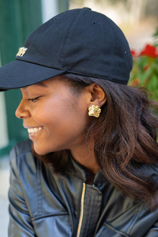 Paw Print Stud - Gold Earring - Glamourous Grace