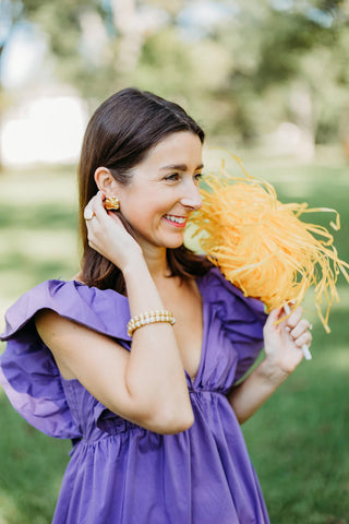 Paw Print Stud - Gold Earring - Glamourous Grace