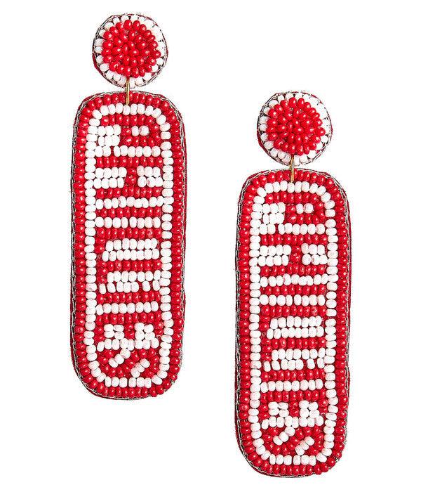 Phillies Drop  - Fabric Backed Earrings - Glamourous Grace