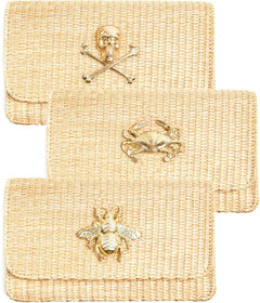 Ruby Straw Clutch
