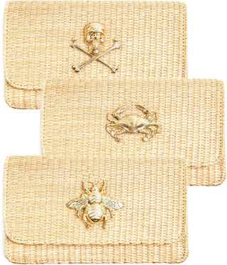 Ruby Straw Clutch - Glamourous Grace