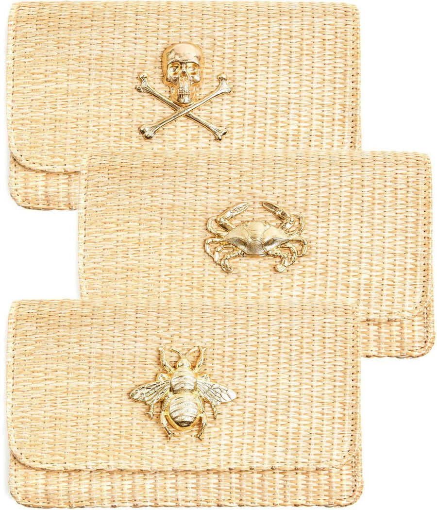 Ruby Straw Clutch - Glamourous Grace