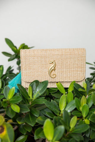 Ruby Straw Clutch - Glamourous Grace