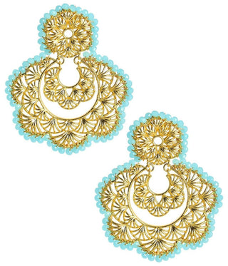 Sydney Hand Beaded - Statement Earring - Glamourous Grace