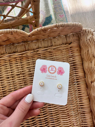 The Baby Bezel Stud - Amy Littleson Collection - Glamourous Grace