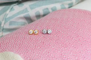 The Baby Bezel Stud - Amy Littleson Collection - Glamourous Grace