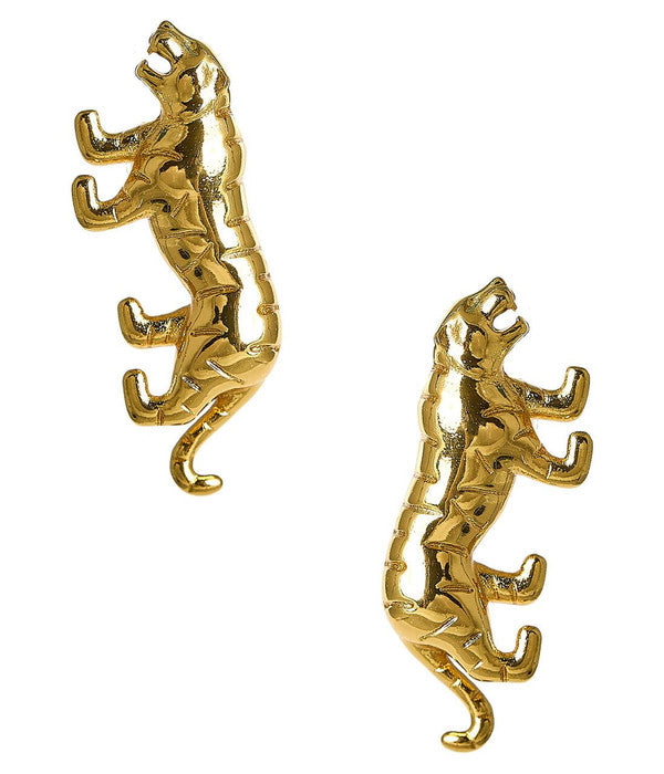 Gold Tiger - Stud Earring - Glamourous Grace
