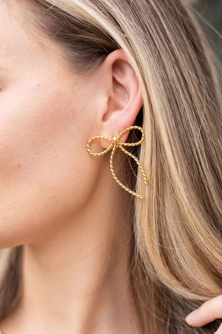 Tory Bow Earring - Glamourous Grace