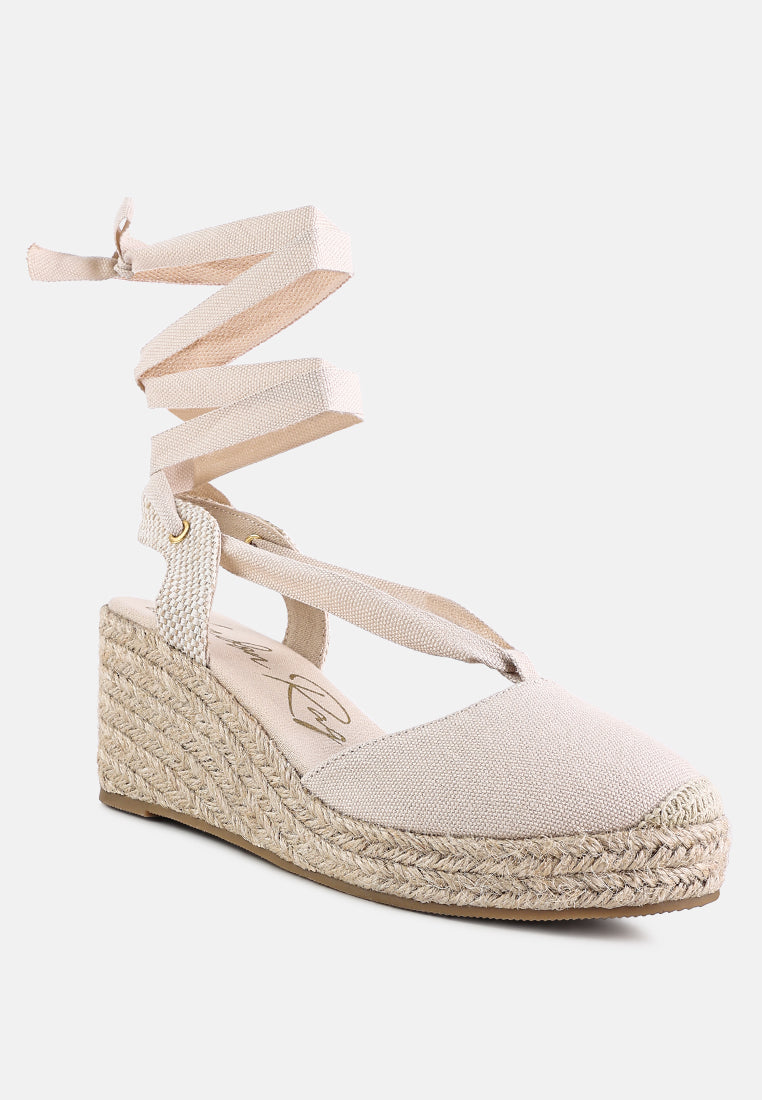 Little Mary Strappy Wedge Heel Sandals - Glamourous Grace