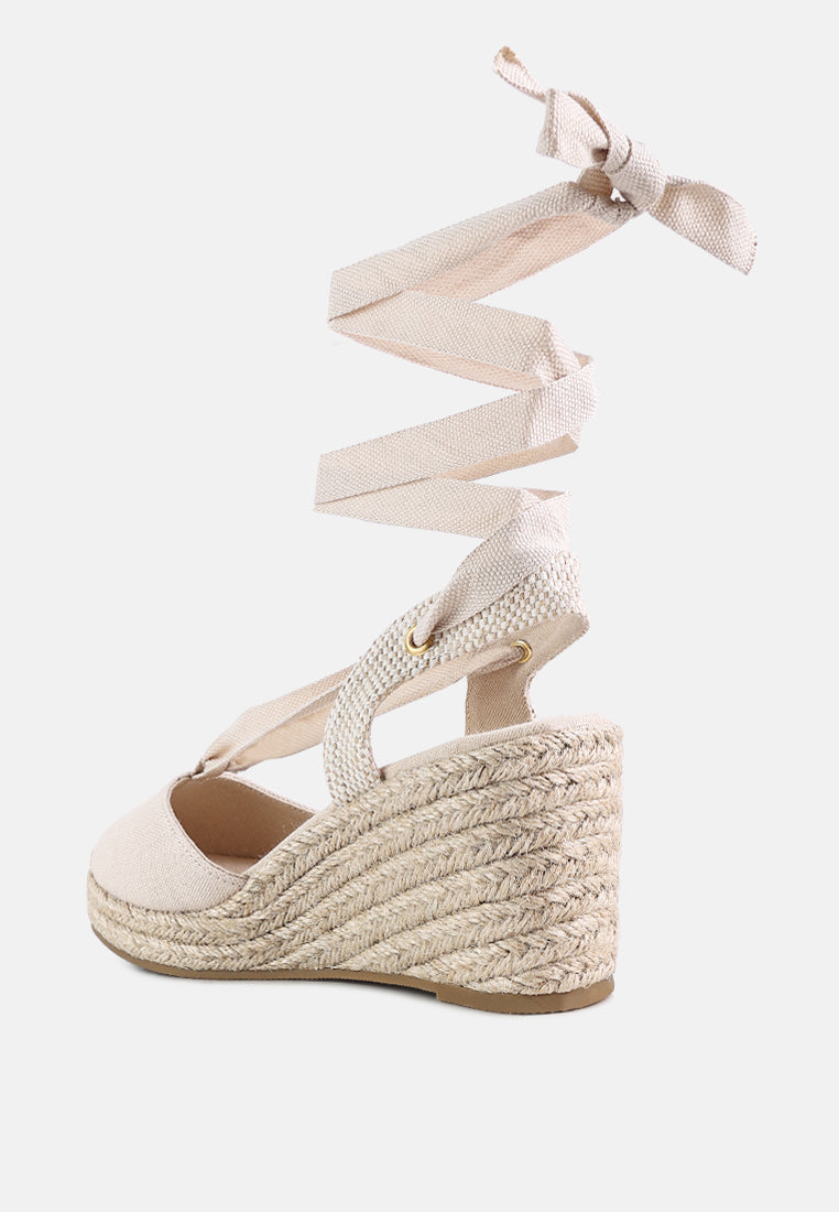 Little Mary Strappy Wedge Heel Sandals - Glamourous Grace