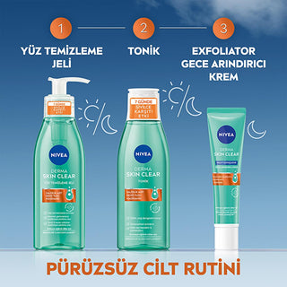 Nivea Derma Skin Clear Acne Face Wash: Deep Cleansing Salicylic Acid & Niacinamide Gel for Blemish & Pore Control, Oily & Acne-Prone Skin - Glamourous Grace