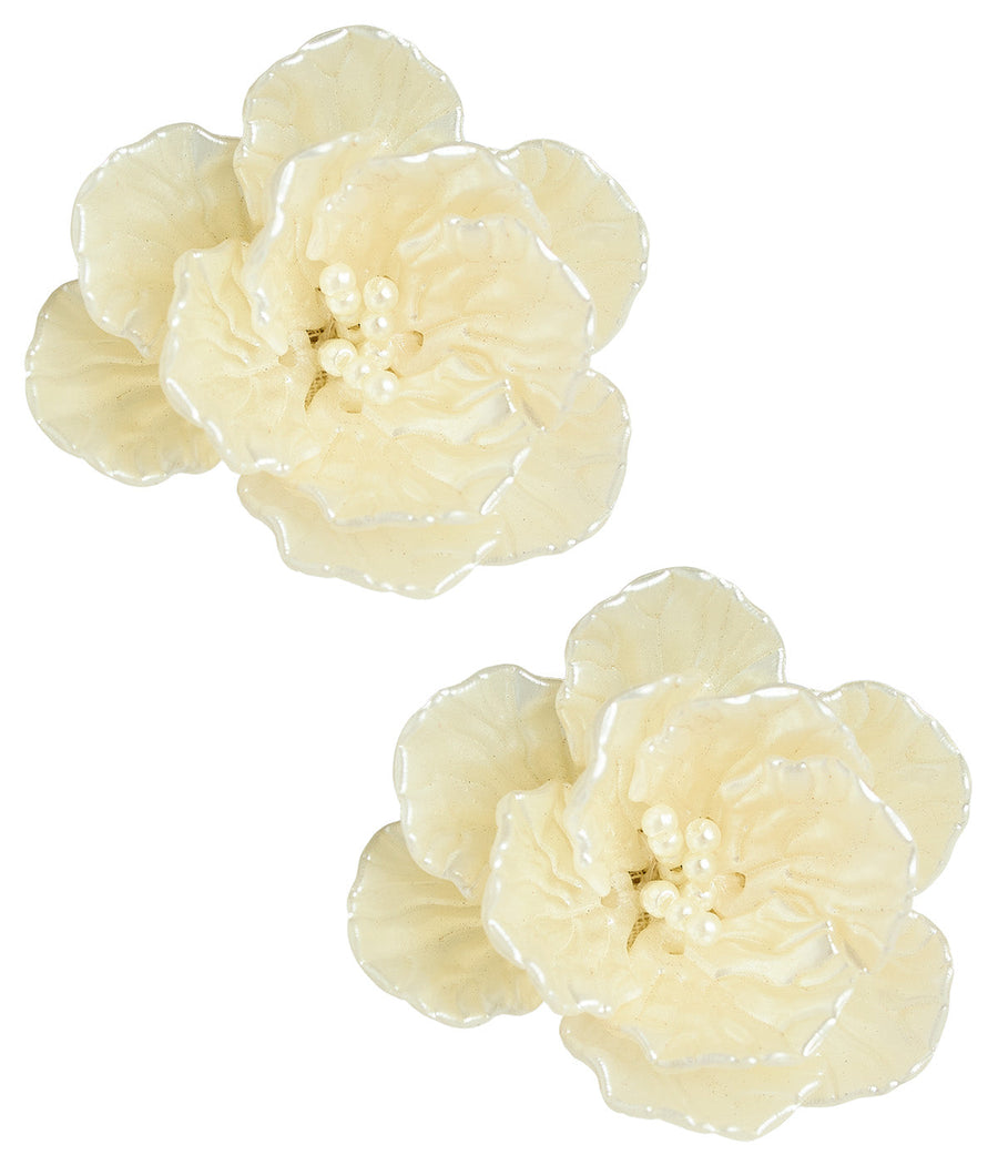 Jules Acrylic Flower Earring - Glamourous Grace
