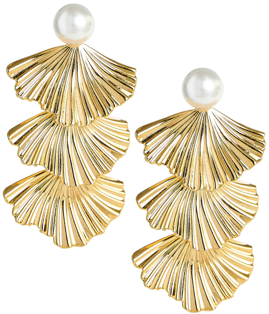 Delilah Fan Earring - Glamourous Grace