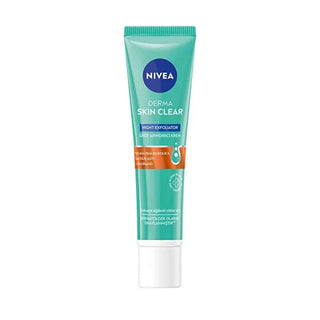 Nivea Derma Skin Clear Exfoliating Night Cream - Anti-Acne, Glycolic Acid & Salicylic Acid Nightly Treatment for Acne-Prone Skin - Glamourous Grace