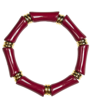 Logan - Bamboo Acrylic Bracelet - Glamourous Grace